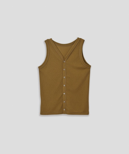 kha:ki（カーキ）の「「KHA:KI / カーキ」2WAYタンクトップ（Tシャツ/カットソー・レディース・ブラック/キャメル/オフホワイト・1）」の3枚目の写真