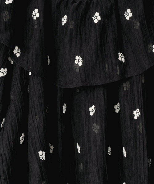 LOWRYS FARM(ローリーズファーム)の「2WAYシシュウミニワンピース 664950(ワンピース・レディース・ブラック/アイボリー・FREE)」の14枚目の写真