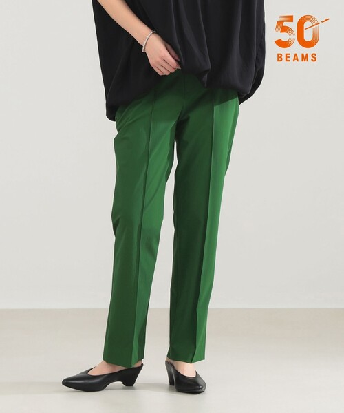 Demi-Luxe BEAMS(デミルクス ビームス)の「AK+1 / ストレッチ パンツ(スラックス・レディース・グリーン/ネイビー・36/38)」の2枚目の写真