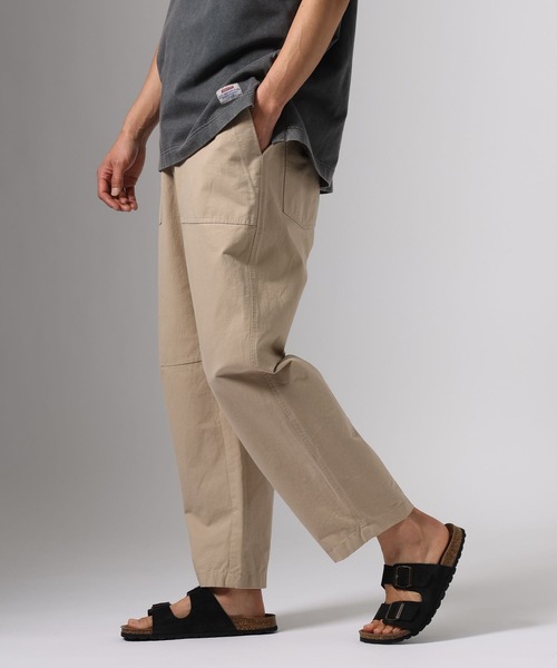 BAYFLOW(ベイフロー)の「ファティーグイージーパンツ(その他パンツ・メンズ・グリーン/ベージュ・MEDIUM/LARGE)」の1枚目の写真