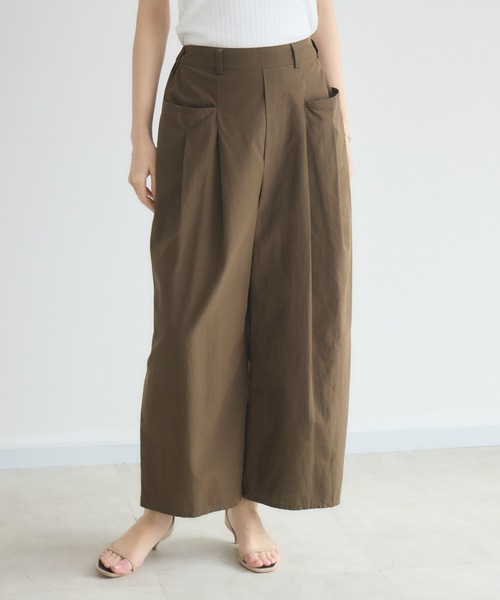 KATHARINE ROSS(キャサリンロス)の「【KATHARINE ROSS】立体ポケタックワイドパンツ(その他パンツ・レディース・ベージュ/ブラウン/ブラック・MEDIUM)」の4枚目の写真