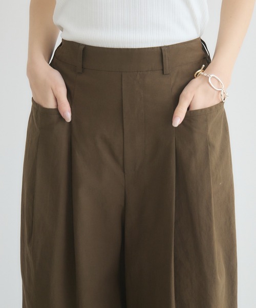KATHARINE ROSS(キャサリンロス)の「【KATHARINE ROSS】立体ポケタックワイドパンツ(その他パンツ・レディース・ベージュ/ブラウン/ブラック・MEDIUM)」の8枚目の写真