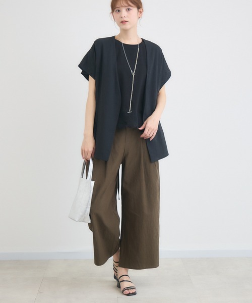 KATHARINE ROSS(キャサリンロス)の「【KATHARINE ROSS】立体ポケタックワイドパンツ(その他パンツ・レディース・ベージュ/ブラウン/ブラック・MEDIUM)」の12枚目の写真