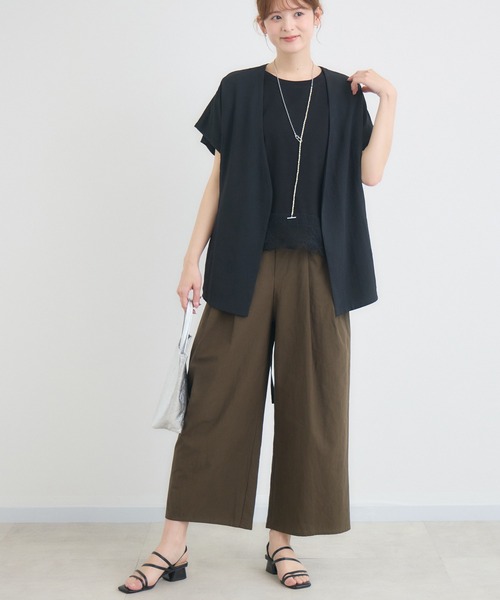 KATHARINE ROSS(キャサリンロス)の「【KATHARINE ROSS】立体ポケタックワイドパンツ(その他パンツ・レディース・ベージュ/ブラウン/ブラック・MEDIUM)」の13枚目の写真