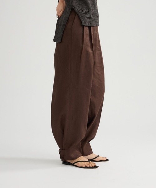 Chaos（カオス）の「Chaos(カオス)/ ミュラリネンパンツ　【セットアップ可】（その他パンツ・レディース・ダークブラウン・38/36）」の10枚目の写真