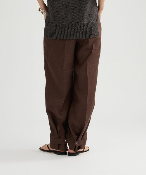 Chaos（カオス）の「Chaos(カオス)/ ミュラリネンパンツ　【セットアップ可】（その他パンツ・レディース・ダークブラウン・38/36）」の11枚目の写真