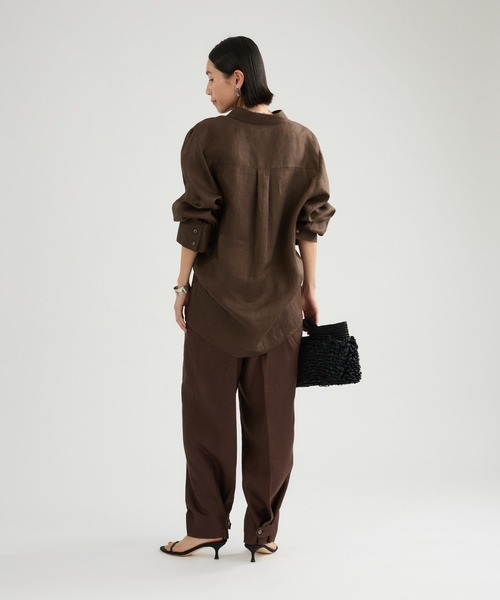 Chaos（カオス）の「Chaos(カオス)/ ミュラリネンパンツ　【セットアップ可】（その他パンツ・レディース・ダークブラウン・38/36）」の14枚目の写真