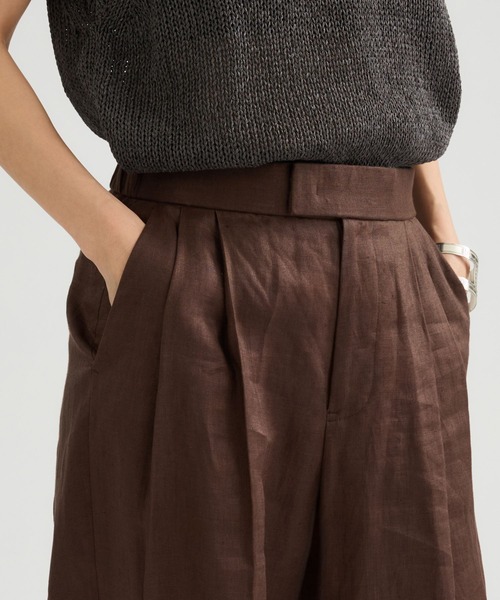 Chaos（カオス）の「Chaos(カオス)/ ミュラリネンパンツ　【セットアップ可】（その他パンツ・レディース・ダークブラウン・38/36）」の15枚目の写真