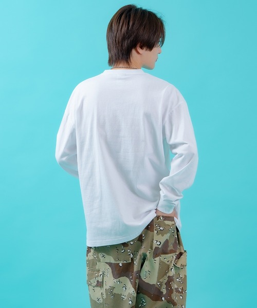 En serio TOKYO(エンソリオトーキョー)の「【SIDEWAYSTANCE】メタリックオーバルロゴ長袖Tシャツ 70647(Tシャツ/カットソー・メンズ・ホワイト/パープル/ブラック・MEDIUM/LARGE/X-LARGE/SMALL)」の6枚目の写真