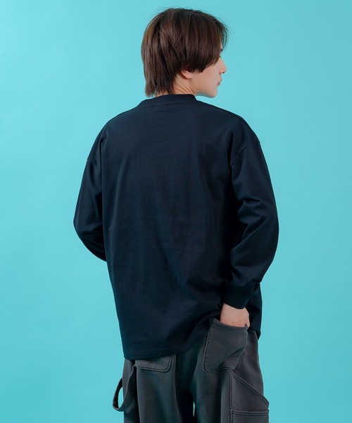 En serio TOKYO(エンソリオトーキョー)の「【SIDEWAYSTANCE】メタリックオーバルロゴ長袖Tシャツ 70647(Tシャツ/カットソー・メンズ・ホワイト/パープル/ブラック・MEDIUM/LARGE/X-LARGE/SMALL)」の9枚目の写真