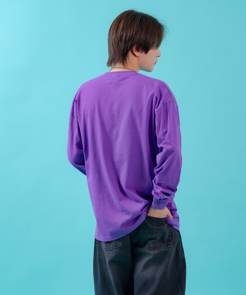 En serio TOKYO(エンソリオトーキョー)の「【SIDEWAYSTANCE】メタリックオーバルロゴ長袖Tシャツ 70647(Tシャツ/カットソー・メンズ・ホワイト/パープル/ブラック・MEDIUM/LARGE/X-LARGE/SMALL)」の12枚目の写真