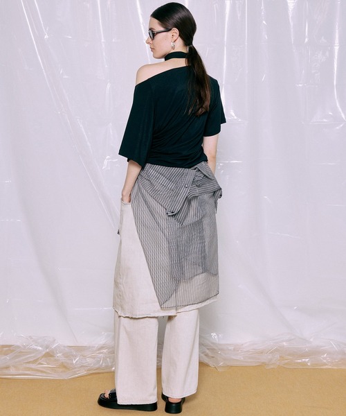 PRE-ORDER】Layered Denim Pants/レイヤードデニムパンツ（デニム