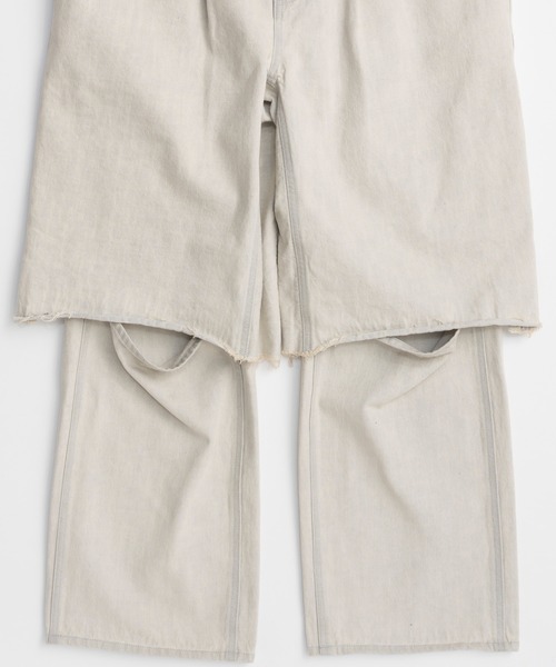 MAISON SPECIAL（メゾンスペシャル）の「【PRE-ORDER】Layered Denim Pants/レイヤードデニムパンツ（デニムパンツ・レディース・ライトグレー/ブルー/ブラック・36/38）」の14枚目の写真