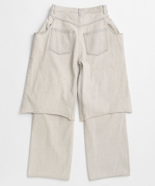 PRE-ORDER】Layered Denim Pants/レイヤードデニムパンツ（デニム