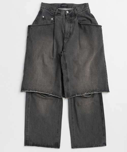 PRE-ORDER】Layered Denim Pants/レイヤードデニムパンツ（デニム