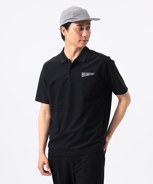 BEAMS GOLF(ビームスゴルフ)の「ORANGE LABEL / AIR TOOL(R) フラッグロゴ ポロシャツ(接触冷感)(ポロシャツ・メンズ・ブラック/オリーブ・LARGE/SMALL/X-LARGE/MEDIUM)」の2枚目の写真