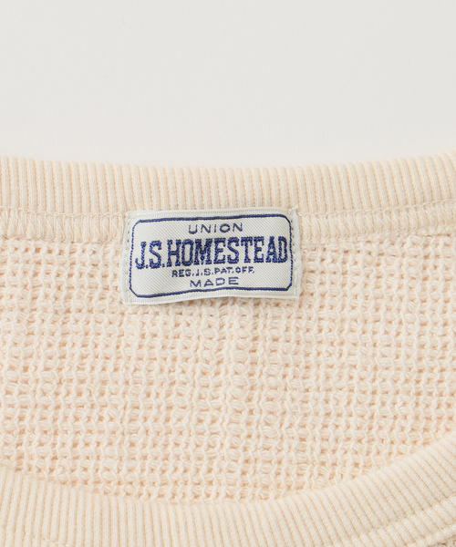 JOURNAL STANDARD J.S HOMESTEAD（ジャーナルスタンダードホームステッド）の「J.S.Homestead / レノ メッシュ ファブリック ポケット Tシャツ（Tシャツ/カットソー・メンズ・ブラック/サックスブルー/ブラウン系その他/アイボリー・MEDIUM/LARGE）」の11枚目の写真