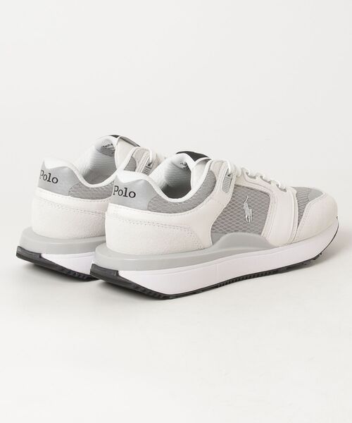 POLO RALPH LAUREN(ポロ ラルフ ローレン)の「ポロ ラルフ ローレン ウィメンズ TRAIN 89 V2 トレイン 89 V2 スニーカー(スニーカー・レディース・ホワイト×グレー・60/70/50/40)」の2枚目の写真
