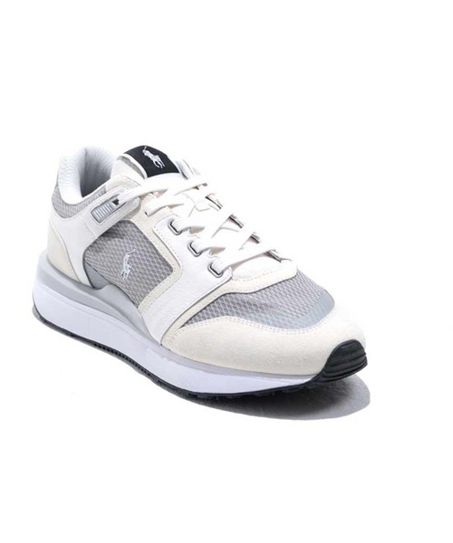 POLO RALPH LAUREN(ポロ ラルフ ローレン)の「ポロ ラルフ ローレン ウィメンズ TRAIN 89 V2 トレイン 89 V2 スニーカー(スニーカー・レディース・ホワイト×グレー・60/70/50/40)」の4枚目の写真