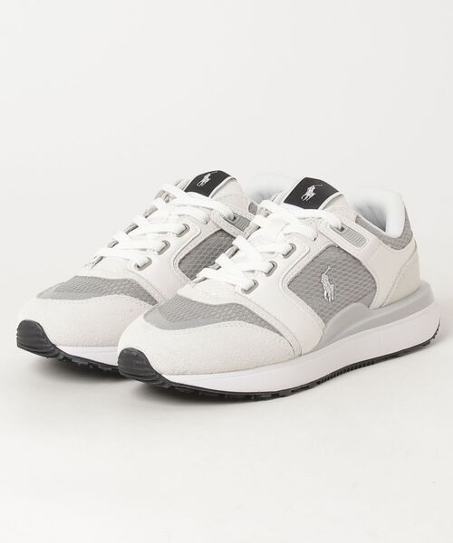 POLO RALPH LAUREN(ポロ ラルフ ローレン)の「ポロ ラルフ ローレン ウィメンズ TRAIN 89 V2 トレイン 89 V2 スニーカー(スニーカー・レディース・ホワイト×グレー・60/70/50/40)」の8枚目の写真