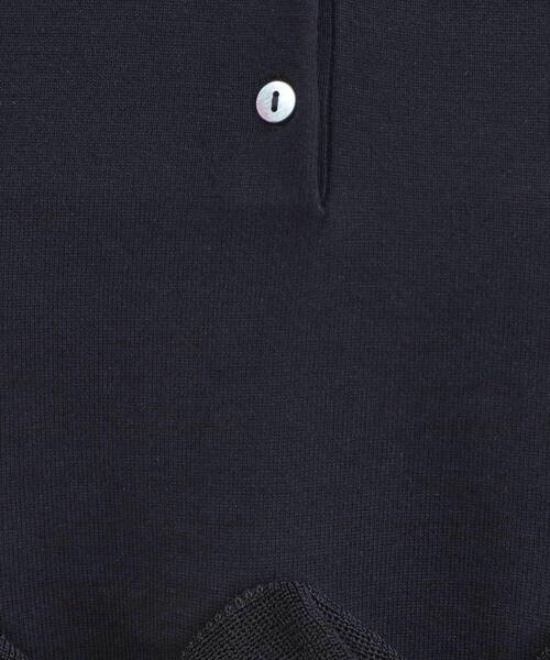 OPAQUE.CLIP(オペークドットクリップ)の「裾フリルヘンリーネックニット【洗濯機OK】(ニット/セーター・レディース・レッド系1/ブラック/アイボリー・00)」の11枚目の写真