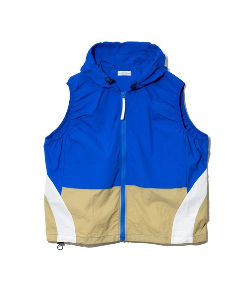 go slow caravan（ゴースローキャラバン）の「GENTIL/ジャンティー　ナイロン 配色切替ベスト（ベスト・レディース・ブルー/ベージュ・FREE）」の9枚目の写真