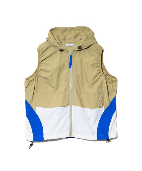 go slow caravan（ゴースローキャラバン）の「GENTIL/ジャンティー　ナイロン 配色切替ベスト（ベスト・レディース・ブルー/ベージュ・FREE）」の11枚目の写真