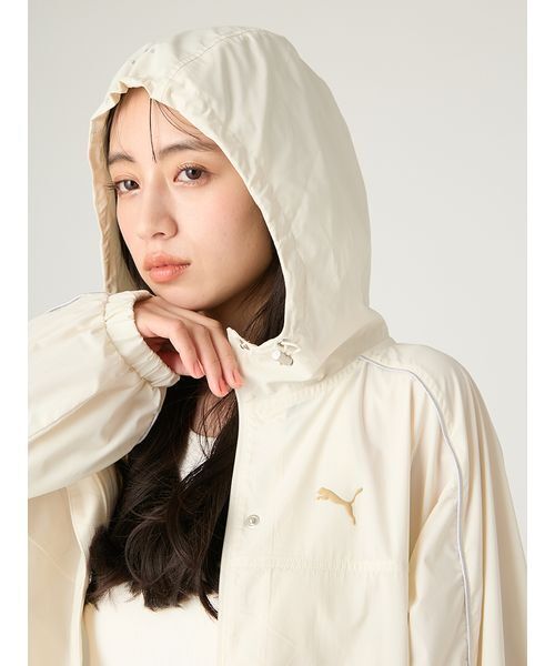 FRAY I.D（フレイアイディー）の「【FRAY I.D×PUMA】ナイロンブルゾン／UVカット・撥水（ブルゾン・レディース・ピンク/ベージュ・F）」の6枚目の写真