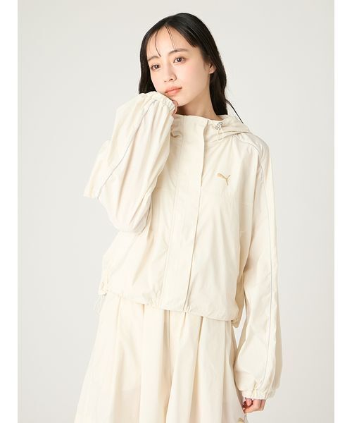 FRAY I.D（フレイアイディー）の「【FRAY I.D×PUMA】ナイロンブルゾン／UVカット・撥水（ブルゾン・レディース・ピンク/ベージュ・F）」の14枚目の写真