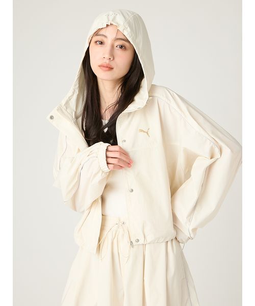 FRAY I.D（フレイアイディー）の「【FRAY I.D×PUMA】ナイロンブルゾン／UVカット・撥水（ブルゾン・レディース・ピンク/ベージュ・F）」の15枚目の写真