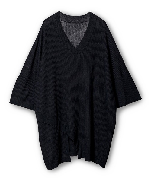 OSMOSIS（オズモーシス）の「Vネックニットプルオーバー（ニット/セーター・レディース・ライトベージュ/ブラック/イエロー・ONE SIZE）」の18枚目の写真