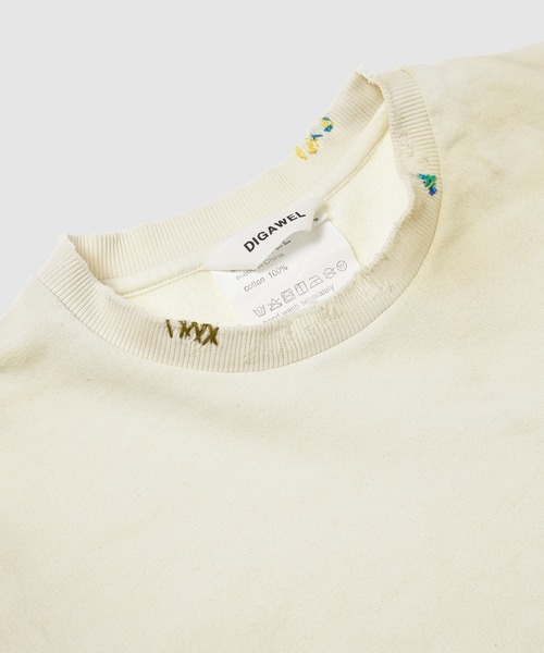 DIGAWEL(ディガウェル)の「Distressed sweatshirt(スウェット・メンズ・クリーム/グレー系その他・2/3)」の11枚目の写真