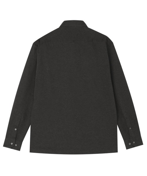 TOKYO SHIRTS(トウキョウシャツ)の「ビズポロ 長袖ポロシャツ 綿100%(ポロシャツ・メンズ・グレー・S/M/L/LL)」の2枚目の写真