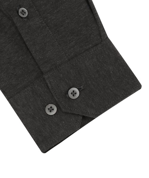 TOKYO SHIRTS(トウキョウシャツ)の「ビズポロ 長袖ポロシャツ 綿100%(ポロシャツ・メンズ・グレー・S/M/L/LL)」の4枚目の写真