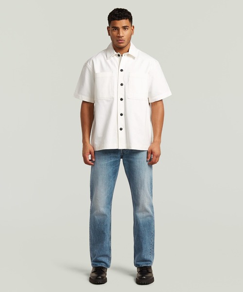 G-STAR(ジースター)の「Bowling 2-Pocket Regular Shirt/2ポケットレギュラーデニムボウリングシャツ(シャツ/ブラウス・メンズ・ベージュ系その他・SMALL/MEDIUM/LARGE/X-SMALL/X-LARGE)」の3枚目の写真