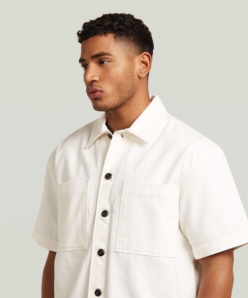 G-STAR(ジースター)の「Bowling 2-Pocket Regular Shirt/2ポケットレギュラーデニムボウリングシャツ(シャツ/ブラウス・メンズ・ベージュ系その他・SMALL/MEDIUM/LARGE/X-SMALL/X-LARGE)」の5枚目の写真