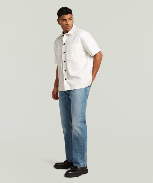 G-STAR(ジースター)の「Bowling 2-Pocket Regular Shirt/2ポケットレギュラーデニムボウリングシャツ(シャツ/ブラウス・メンズ・ベージュ系その他・SMALL/MEDIUM/LARGE/X-SMALL/X-LARGE)」の4枚目の写真