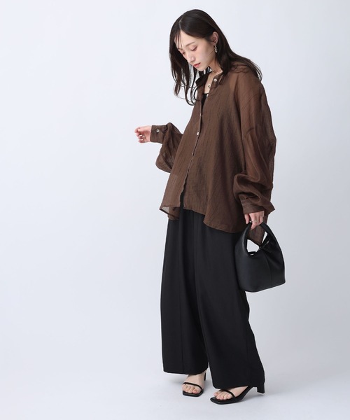 NOAHL（ノアル）の「【NOAHL】タックワイドイージーパンツ（その他パンツ・レディース・ホワイト系/ブラック・M/L）」の19枚目の写真