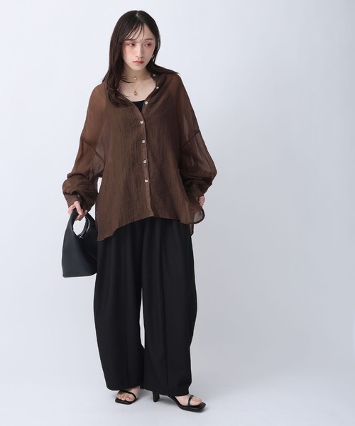 NOAHL（ノアル）の「【NOAHL】タックワイドイージーパンツ（その他パンツ・レディース・ホワイト系/ブラック・M/L）」の18枚目の写真
