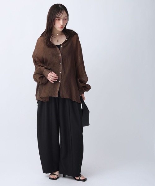NOAHL（ノアル）の「【NOAHL】タックワイドイージーパンツ（その他パンツ・レディース・ホワイト系/ブラック・M/L）」の16枚目の写真
