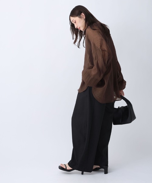 NOAHL（ノアル）の「【NOAHL】タックワイドイージーパンツ（その他パンツ・レディース・ホワイト系/ブラック・M/L）」の15枚目の写真