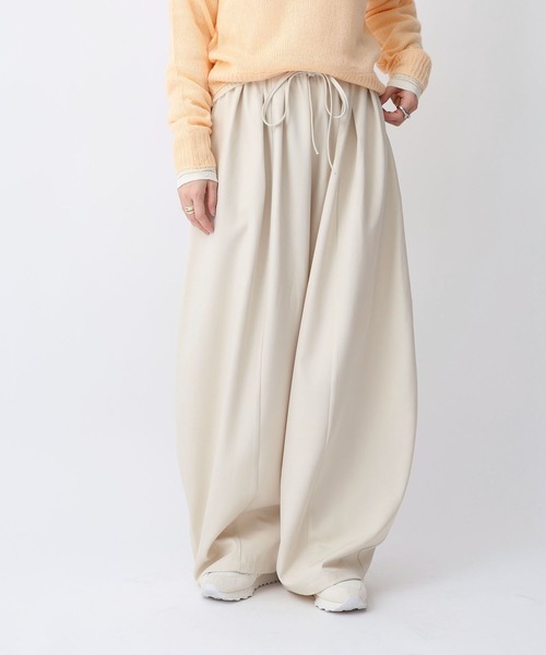NOAHL（ノアル）の「【NOAHL】タックワイドイージーパンツ（その他パンツ・レディース・ホワイト系/ブラック・M/L）」の10枚目の写真