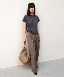 ANDROS（アンドロス）の「Ople Cow Leather Jones Hobo Bag (Dark Taupe)（ショルダーバッグ）」