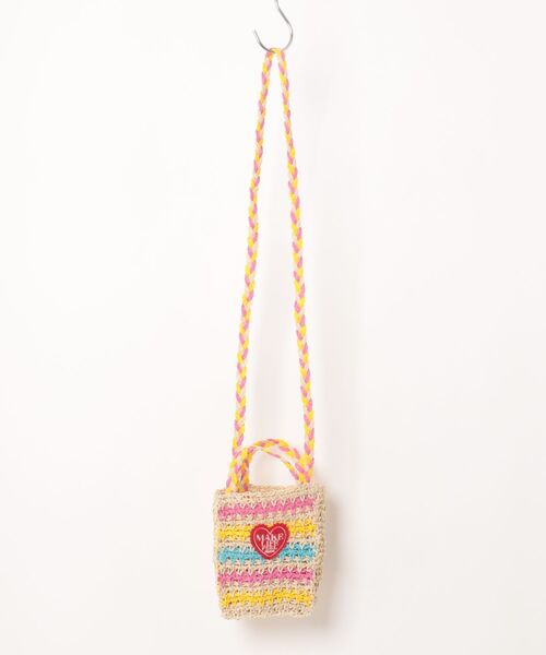 BREEZE（ブリーズ）の「ペーパーショルダーバック（ショルダーバッグ・キッズ・ピンク/レインボー・FREE）」の2枚目の写真