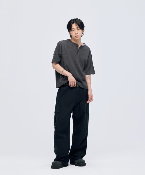 MSG(エムエスジー)の「ワイドイージーカーゴパンツ(カーゴパンツ・メンズ・ブラック/グリーン系カモフラージュ/ブラウン系カモフラージュ/カモフラージュ・M/L/XL)」の13枚目の写真