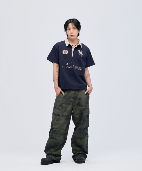 MSG(エムエスジー)の「ワイドイージーカーゴパンツ(カーゴパンツ・メンズ・ブラック/グリーン系カモフラージュ/ブラウン系カモフラージュ/カモフラージュ・M/L/XL)」の19枚目の写真