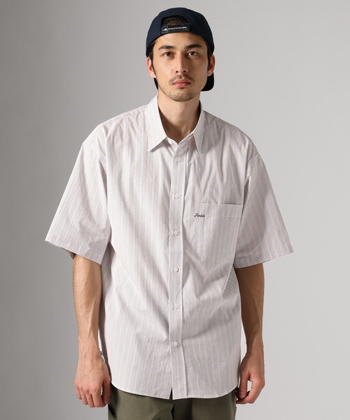 BAYFLOW(ベイフロー)の「ストライプシャツ(シャツ/ブラウス・メンズ・ブルー/ベージュ/ピンク・MEDIUM/LARGE)」の16枚目の写真