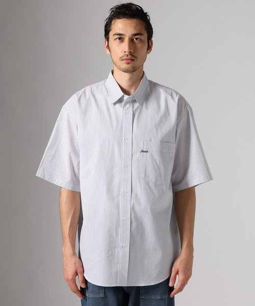 BAYFLOW(ベイフロー)の「ストライプシャツ(シャツ/ブラウス・メンズ・ブルー/ベージュ/ピンク・MEDIUM/LARGE)」の11枚目の写真