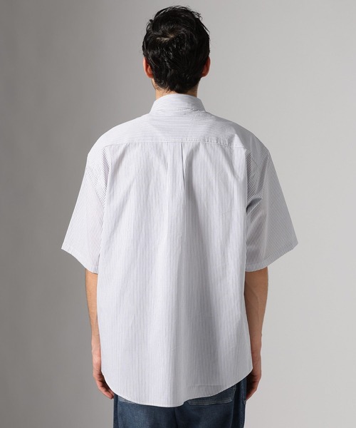 BAYFLOW(ベイフロー)の「ストライプシャツ(シャツ/ブラウス・メンズ・ブルー/ベージュ/ピンク・MEDIUM/LARGE)」の9枚目の写真