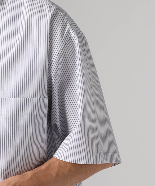 BAYFLOW(ベイフロー)の「ストライプシャツ(シャツ/ブラウス・メンズ・ブルー/ベージュ/ピンク・MEDIUM/LARGE)」の6枚目の写真